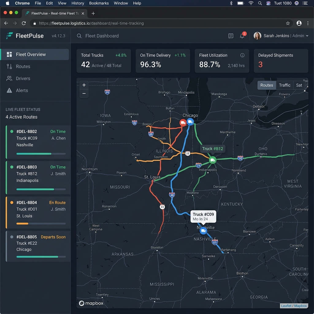 Aura Logistics — Fleet Management Dashboard