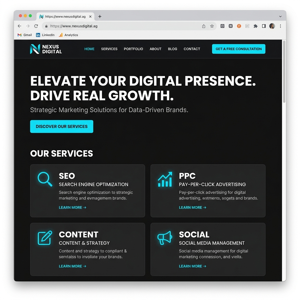 ReachForever — Digital Marketing Agency Website by Evolnex